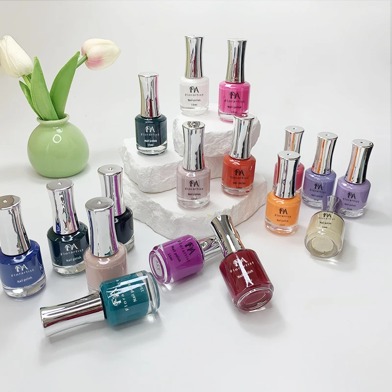 New Trend Waterproof Long Lasting Enamel Non Toxic Organic Kids Women Halal Private Label Nail Polish Color