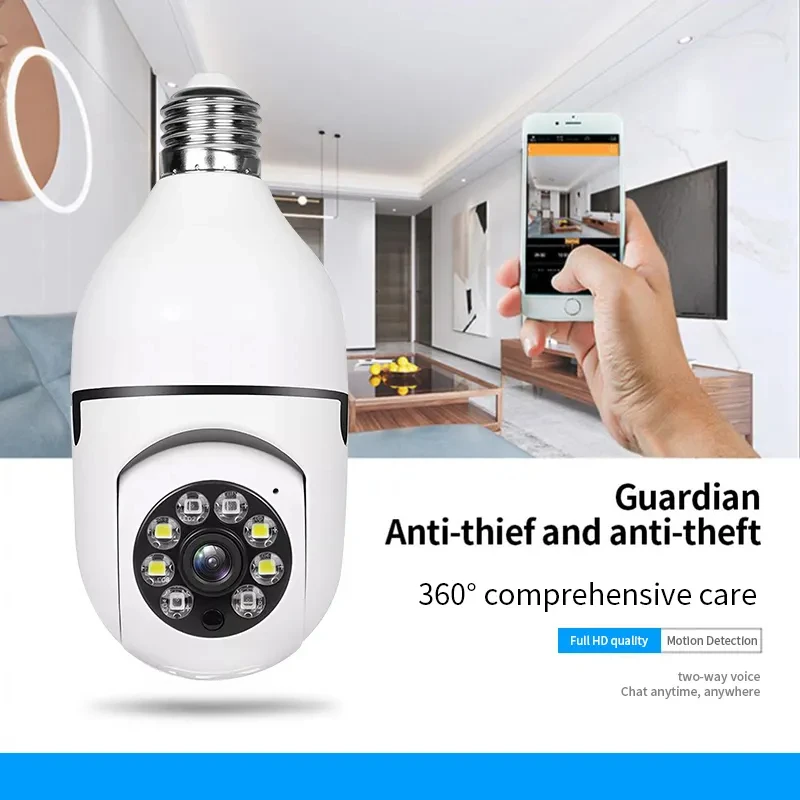 V360PRO CCTV Security 1080p Bulb Camera 360 Degree 5ghz Wireless Home Security Camera