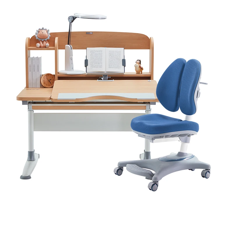 GMYD  New Design Wooden Multifunctional Children Ergonomic Height Adjustable Kids Study Desk Table for Writing and Reading