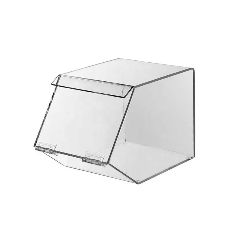 Durable delicate gift customized clear acrylic plexiglass candy chocolate display rack box food bins