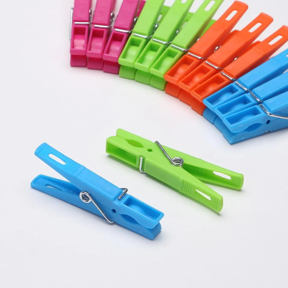 High Quality Colored Clothes Pins Laundry Clothespins for Closure on Clothes and Linens Plastic Clothes Pegs