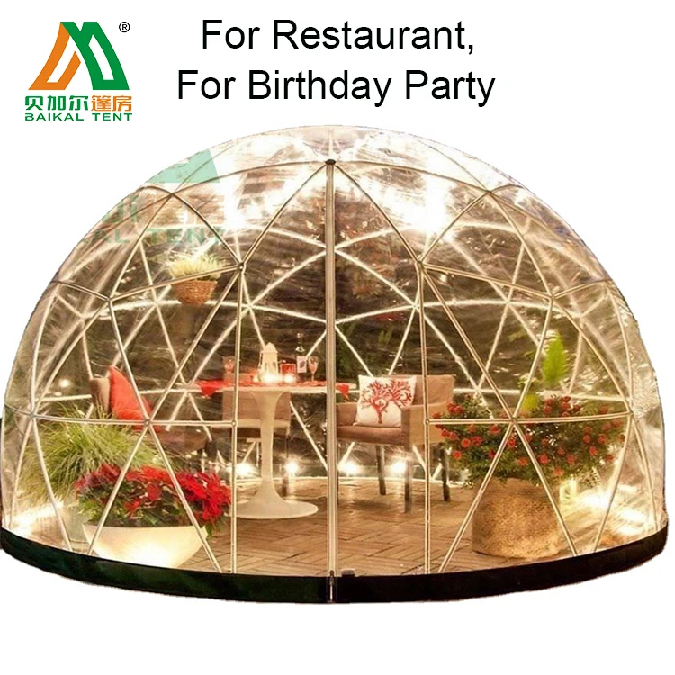 Luxury outdoor transparent hotel plastic clear dome garden igloo tent.jpg