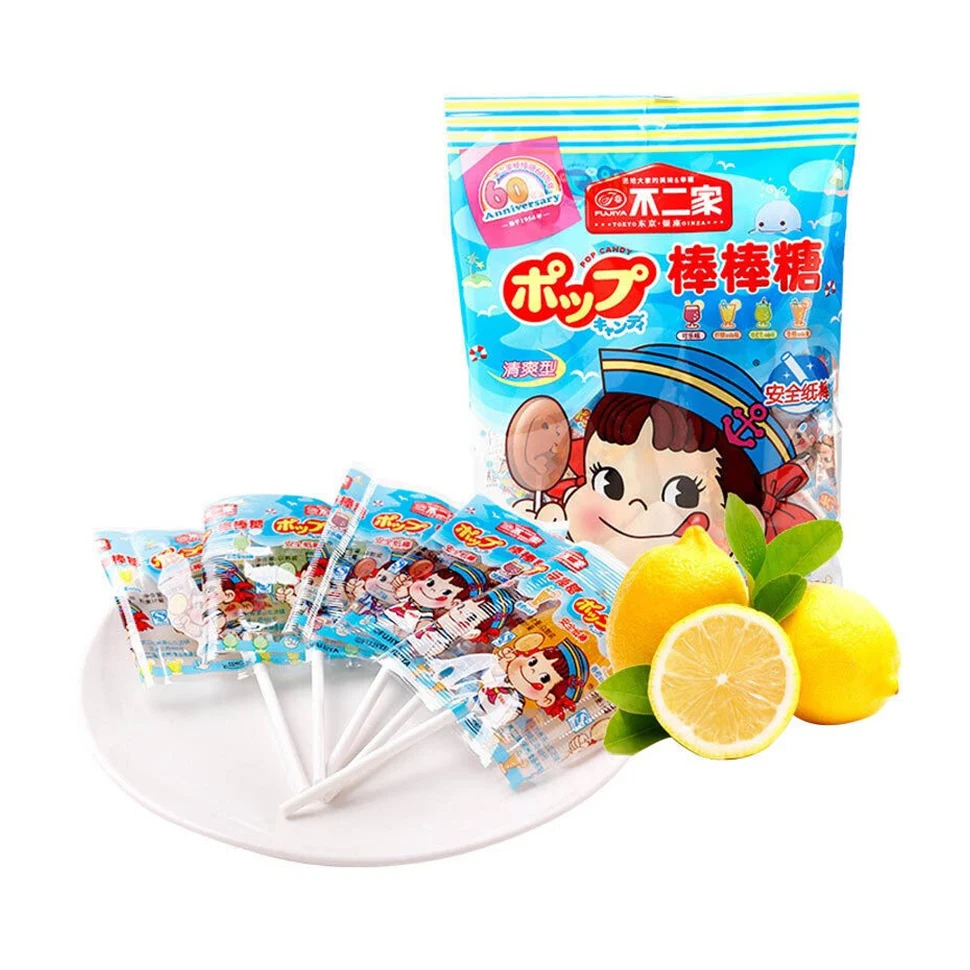 China manufacturer organic lollipop kids party candy Halloween Japanese brand fruit hard lollipop