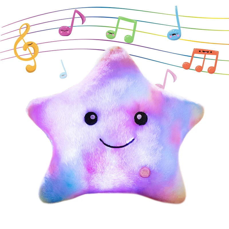 Fast Shipping 2024 New Small Plushie LED Light Cute Star Baby Toy Stuffed Animal Kids Soft Plush Toys for Children