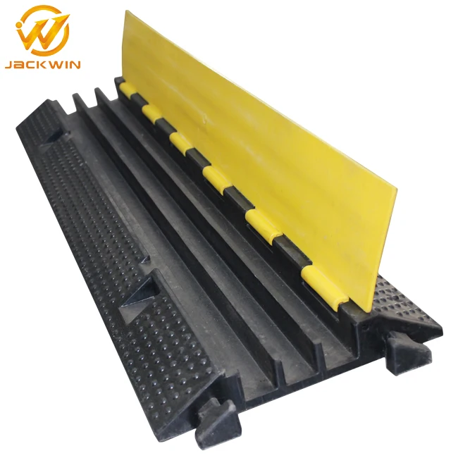 3 Channels Heavy Duty Cable Tray Rubber Cable Protector