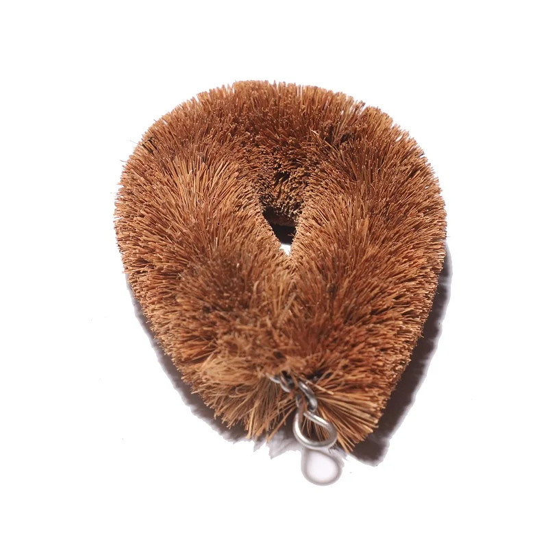 Vegetable Brushes - Natural Coconut Fiber Scrubber Ideal for Fruits Veggies Cast Iron Cleaning and Household use with Wire