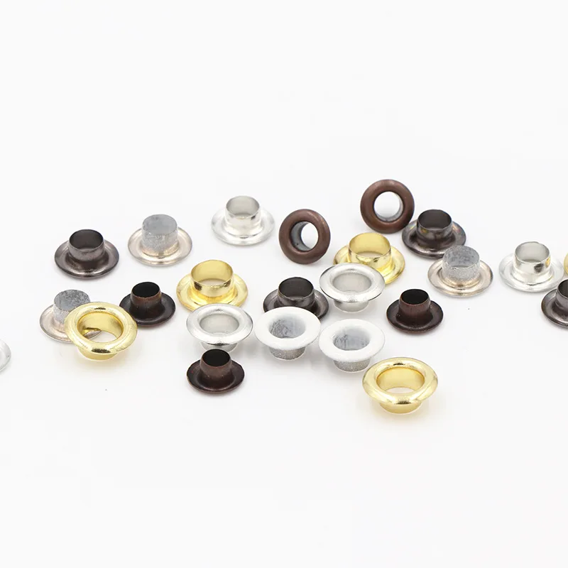 KingMing Customized Eyelets Custom All Sizes Available Stainless Steel and Brass Metal Grommet Garment Eyelets