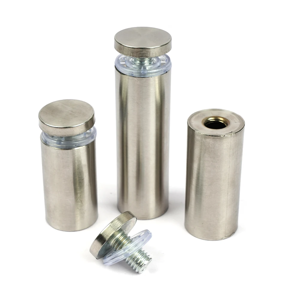 Electroplating Standoffs Stainless Steel Glass Advertisement Screw Metal Standoff Pin
