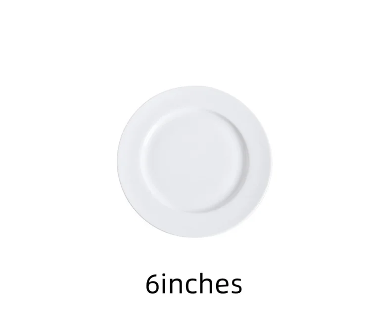 Западный стейк инвентарь Сердце торт тарелка чистый белый керамическая круглая