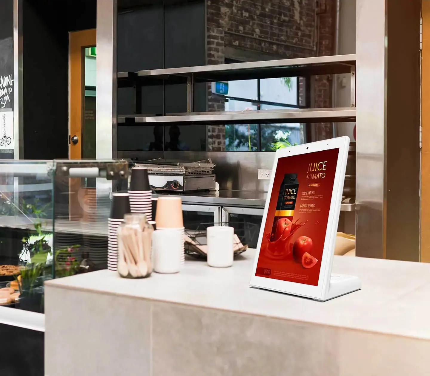 Vertical Digital Signage Desktop 10 Inch Touch Screen Panel Android Tablet PC vertical lcd display advertising monitor