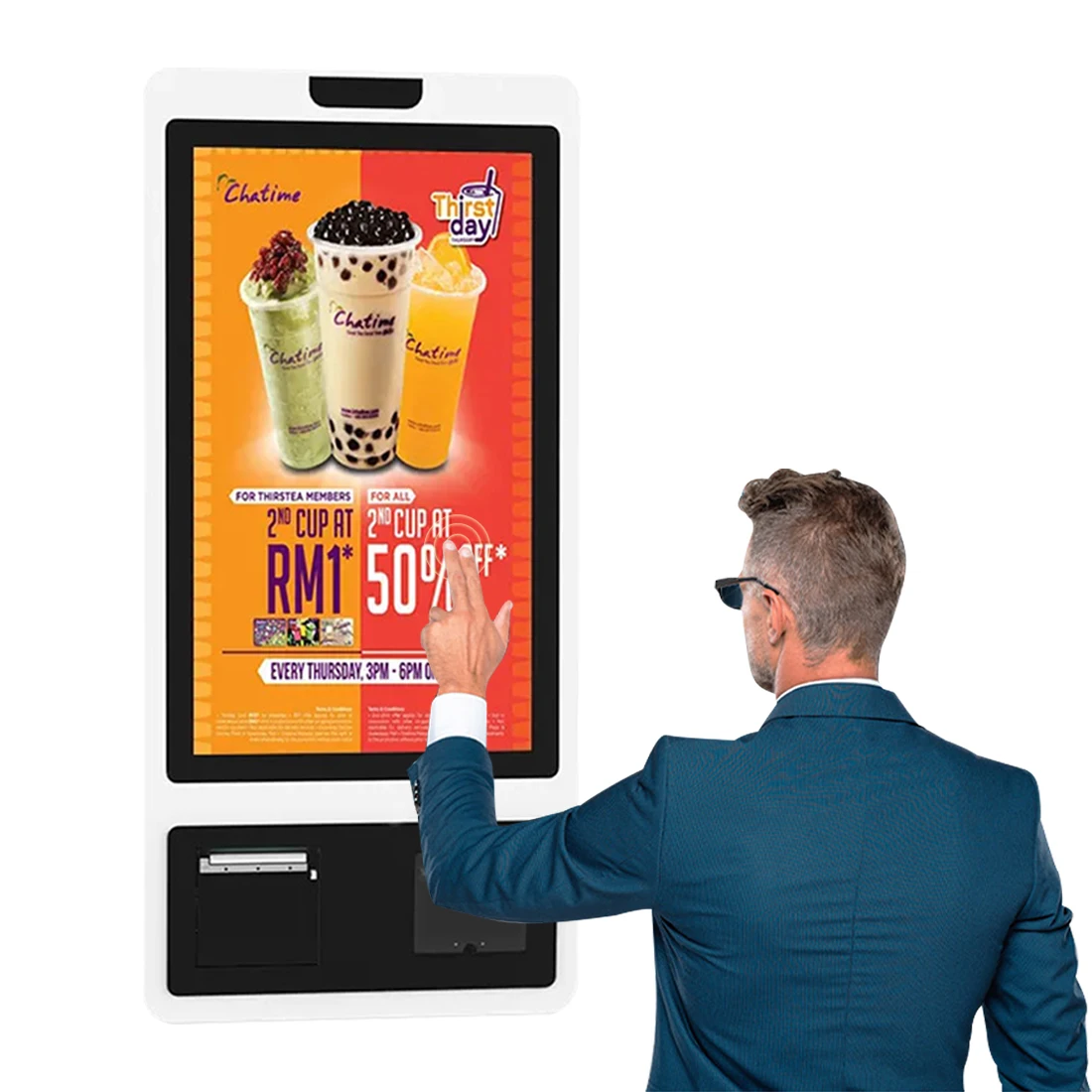 Настенный автоматический киоск с сенсорным экраном напольная подставка расчетная оплата автономные машины для самостоятельного заказа розничных магазинов