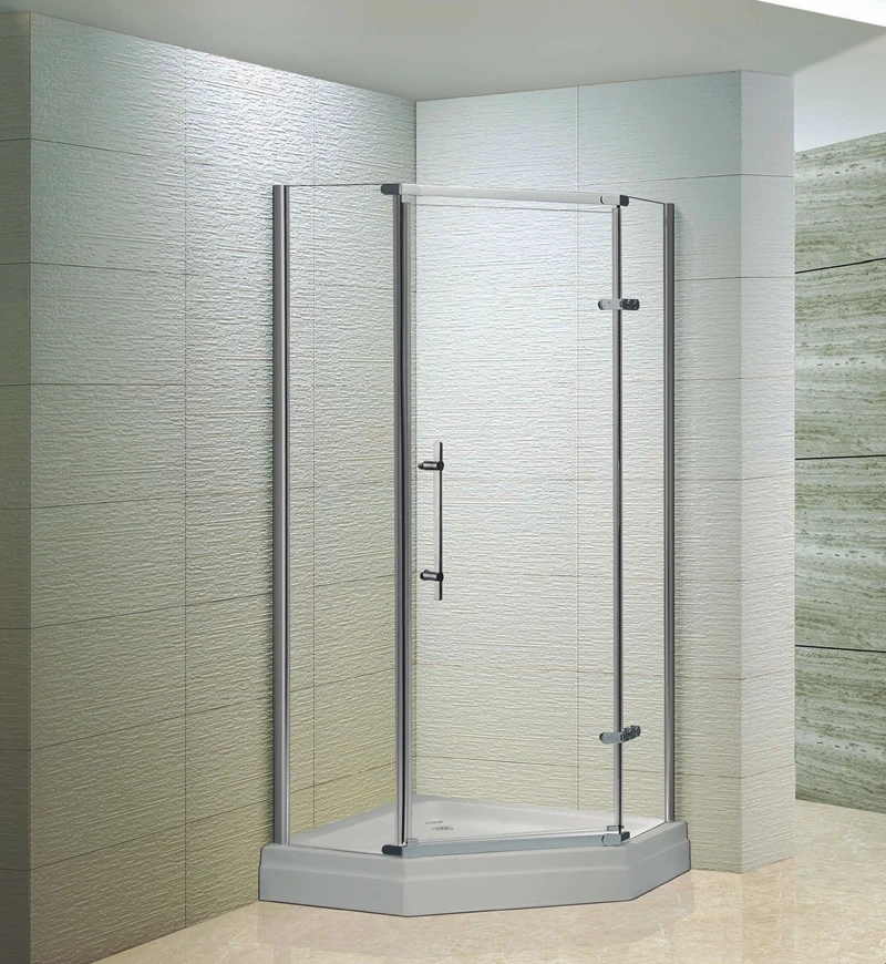 Foshan KMRY Modern Luxury Tempered Glass Corner Pivot Shower Room Enclosure Bathroom