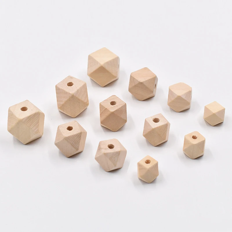  Eco Friendly Natural Colored 8Mm 25Mm Wooden Beads For