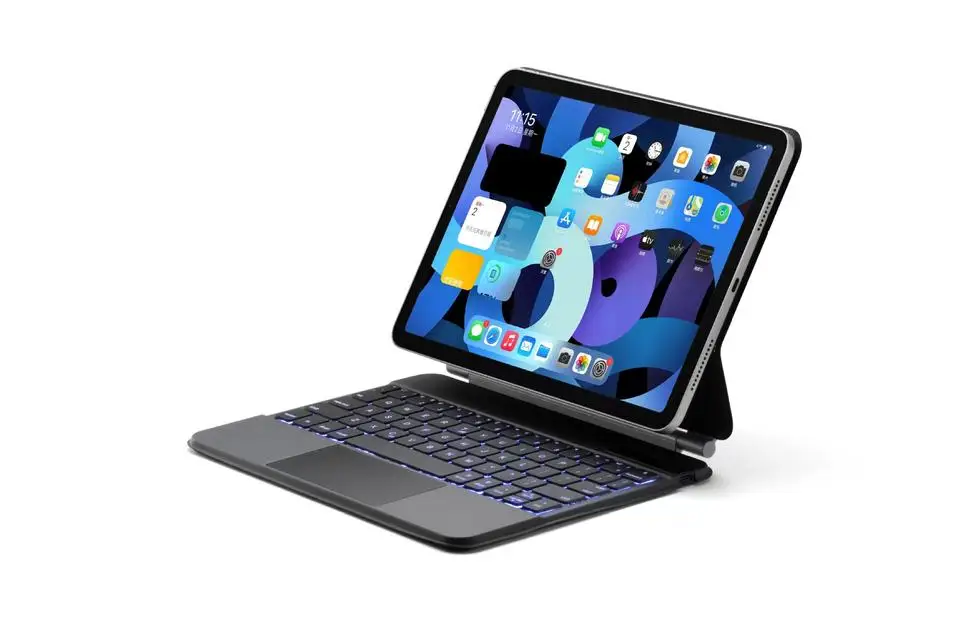 Беспроводной волшебный чехол для клавиатуры 2022 iPad Air 10,9 дюймов 11 дюймов с большой сенсорной панелью и плавающей магической функцией