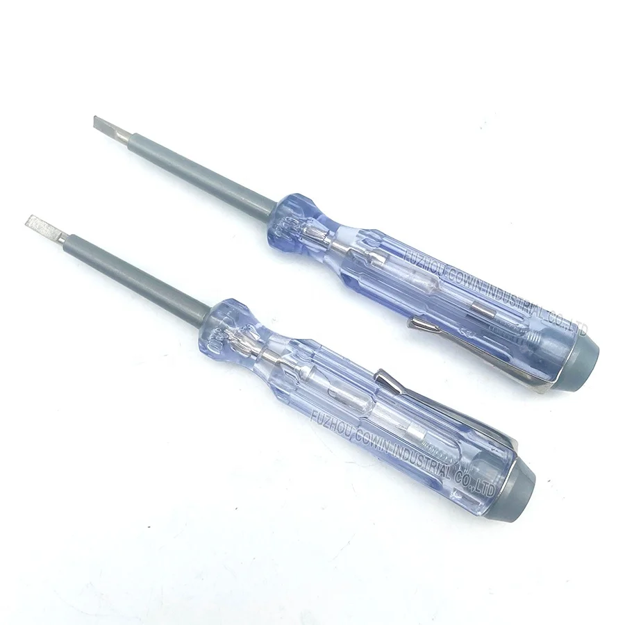 Factory direct supply Electric Tester Pen Screwdriver Type electroprobe voltage tester  for AC Electric Test 3.5 x 140mm