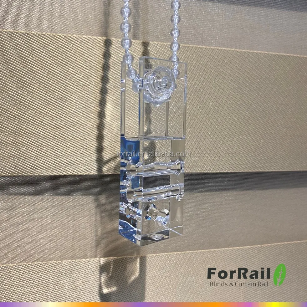 High-quality Roller blinds components - cord weight with pulley Acrylic window shades manufacture