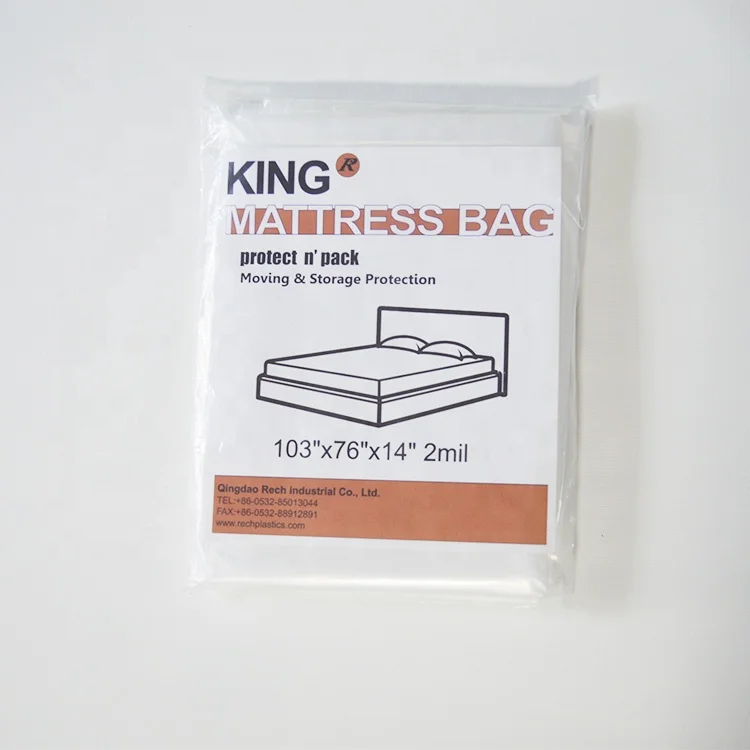 Hot-sale LDPE Mattress Bag Plastic Mattress Protector Cover Mattress Bag For Moving and Storage