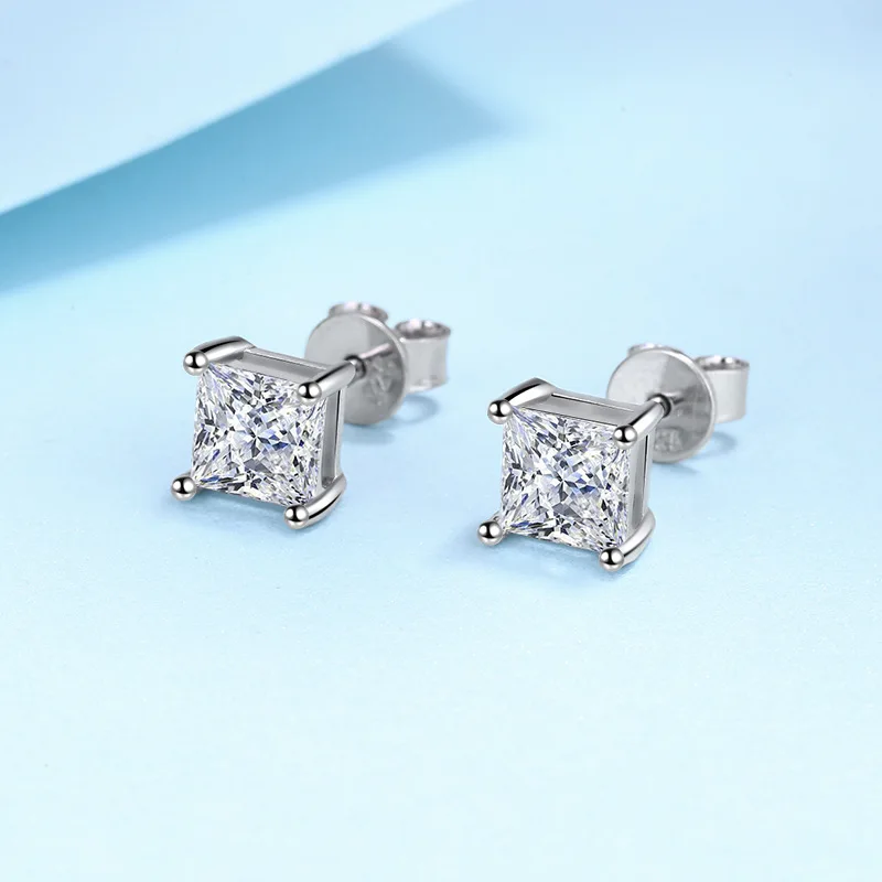 Серьги-гвоздики 925 из серебра 7 карат
