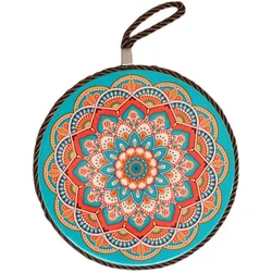Household Heat Resistant Pot Mat Dinner Plate Trivet Mat European Table Anti-Scalding Pot Ceramic Table Mat Coaster With Cork