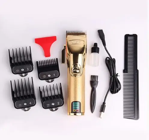 FANGJU Electric Rechargeable Hair Salon Barber Shop Cordless Shaving Hair Trimmer Cutting Machine Razor