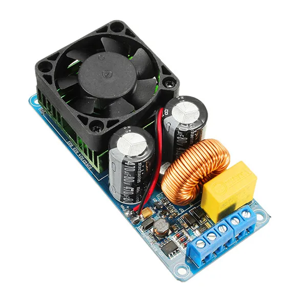 Amplifier Board IRS2092S 500W Mono Channel Digital Amplifier Class D HIFI Power AMP Board With Fan