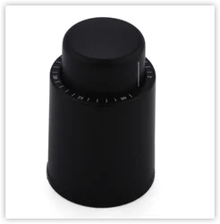 Black ABS Vacuum Wine Bottle Stopper Sealed Storage  Vacuum Memory Wine Stopper Push-Wine Style  Corks Bar Tools
