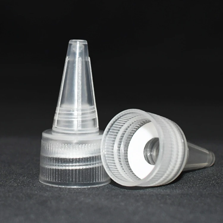 Custom Plastic PP Twist Top Caps 18/410 screw twist top cap for glue, sauce and lubricating oil bottle