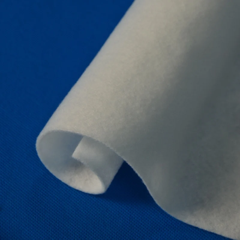 China Factory Directly Sale Tpu Elastic Nonwoven Embossed 100% Polyester Nonwoven Plain Hard Touch