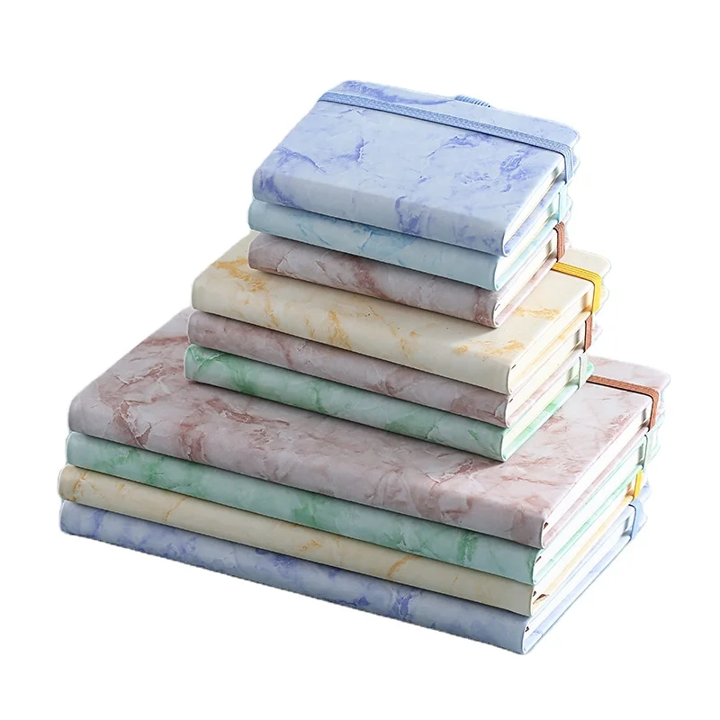 factory wholesale Customized Size  A5A6A7 Marble School Office  Hardcover Notebook With Custom logo Printing