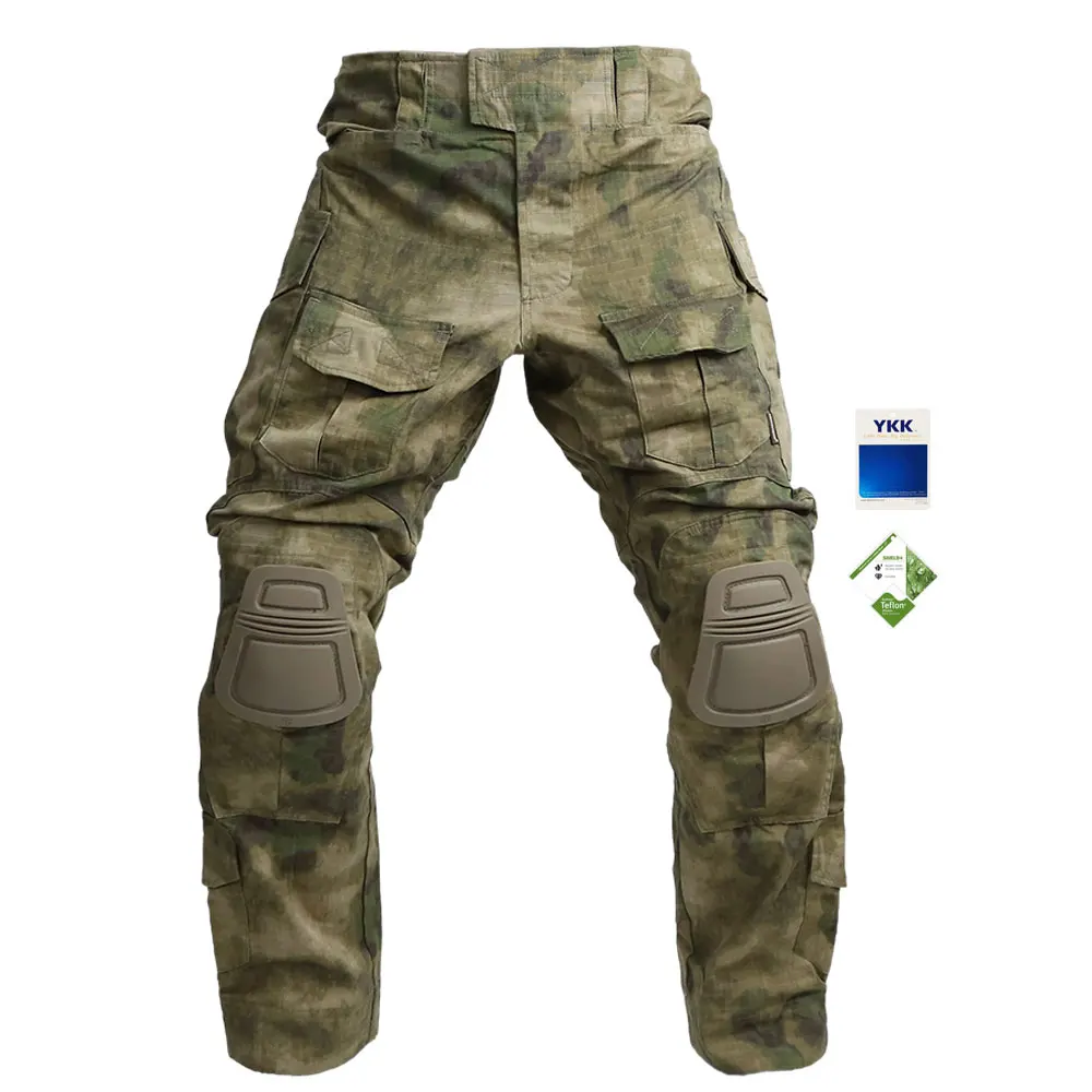 Emersongear тактическая боевая рубашка брюки AT-FG камуфляжная форма костюм G3 тактические с наколенниками