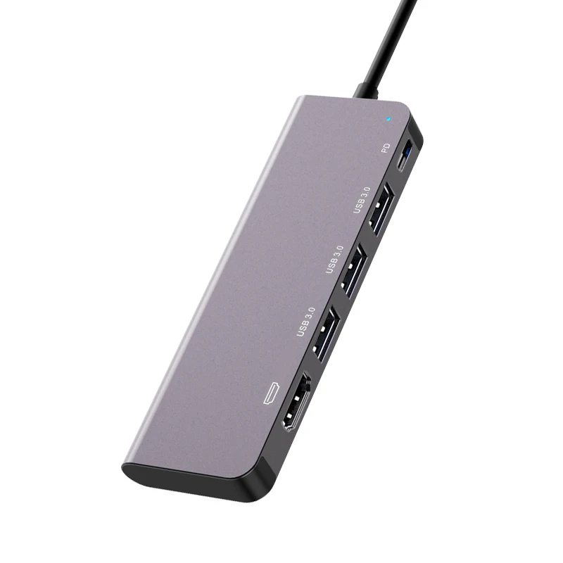 
5 in 1type c usb hub usb c docking station with 3xUSB3.0+PD+HDMI type-c hub adapter for MacBook Air Pro 