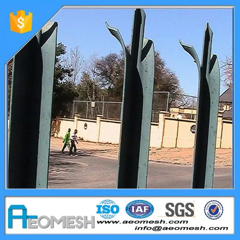 AEOMESH September EXPO Iron Steel Palisade Fence For Home and Garden Factory customization