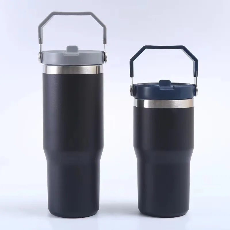 Portable Double Wall Ice Stainless Steel Coffee Cup Travel Insulated Beer Mug Powder Coating Car Tumbler Coffee Mug 30oz tumbler