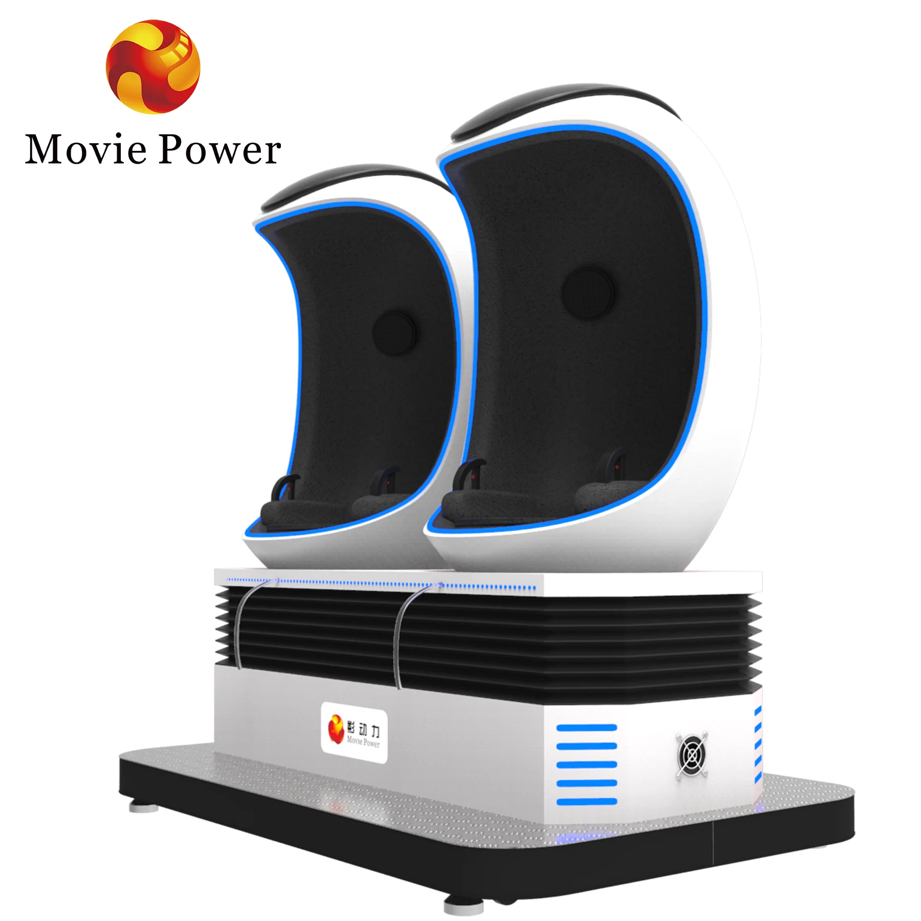 New Technology Indoor 9D Egg Chair VR Cinema Virtual Reality 9D Simulation Rides Made of Durable Metal Fiberglass VR Theme Parks