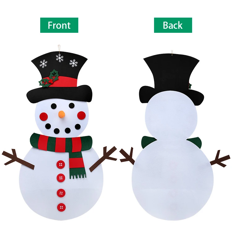 Felt christmas tree snowman set  indoor home decoration ornament wall hanging ourwarm wholesale