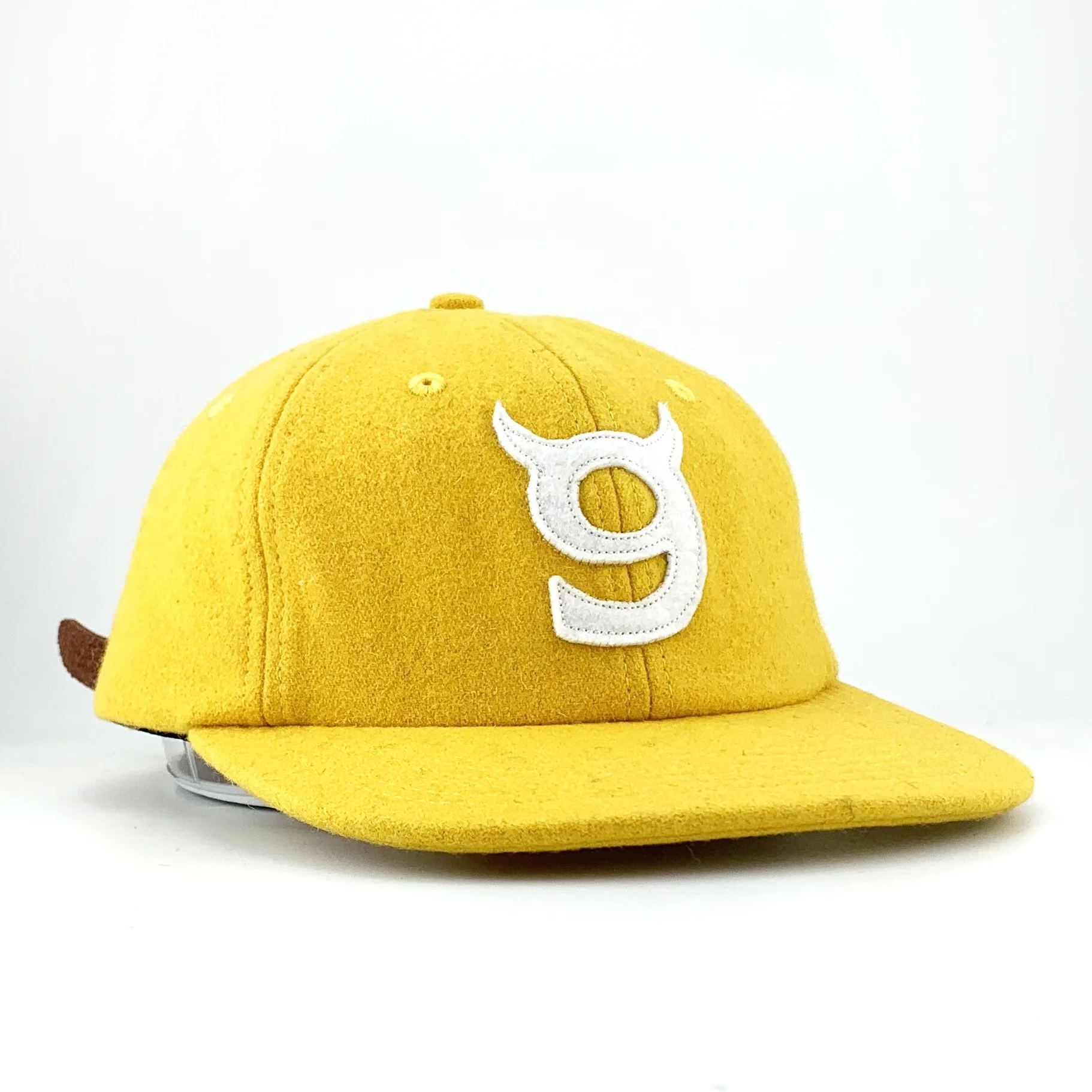 Melton Hip Hop Men Patch Logo Snapback Baseball Hat Cap Luxury Wool Flat Brim Unisex Baseball Cap Dad Hat With Custom Log