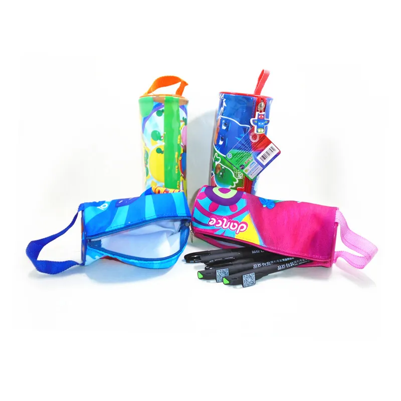 
Wholesales PVC Pencil Case Customized Roll Pen bag 