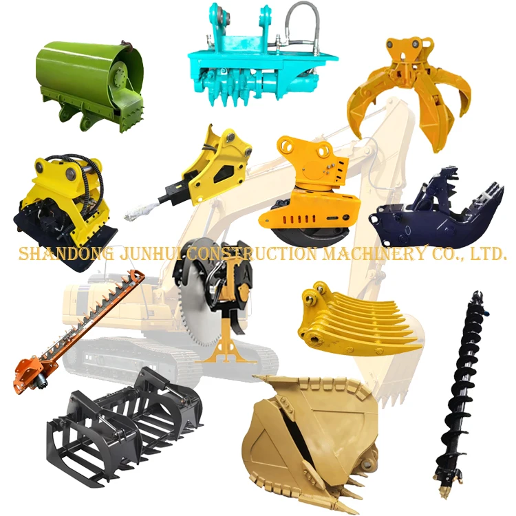 Hydraulic 4 In 1 Concrete Mixer Bucket Crusher For Sand