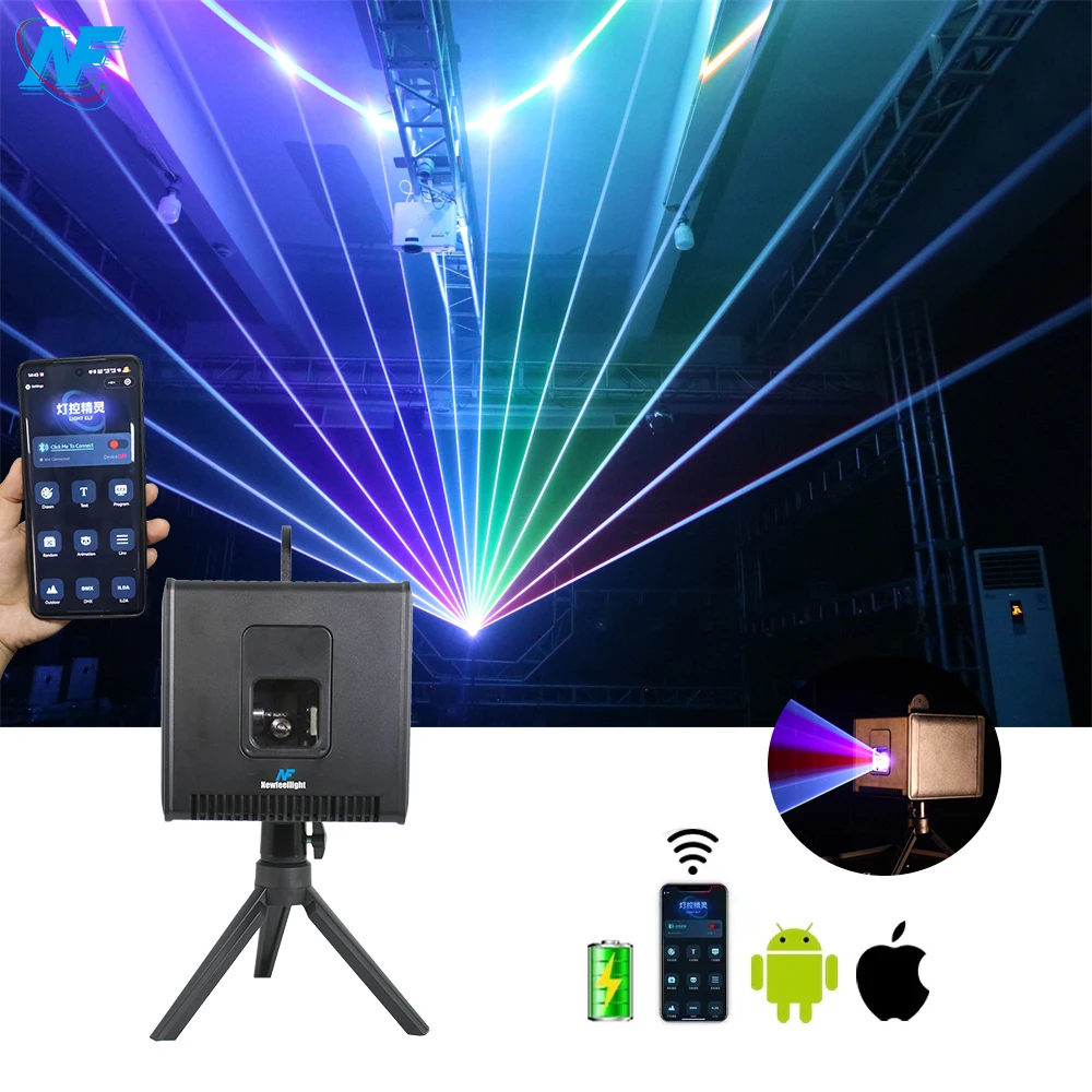NF APP Laser 1W 2W 3W 4W 5W RGB laser light Professional DMX Stage laser systems