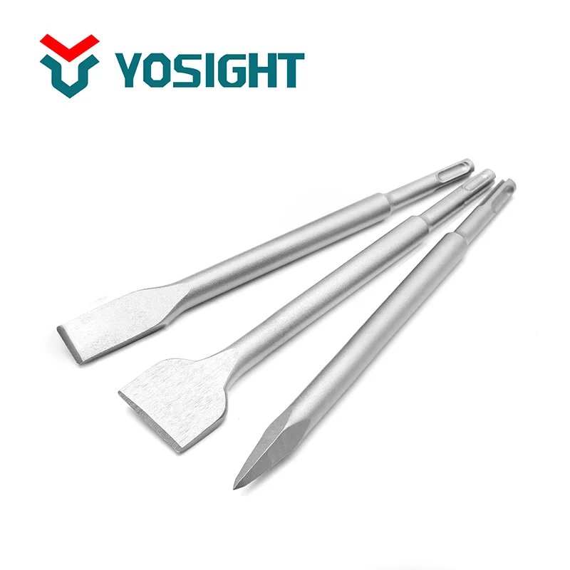 SDS Plus Electric Hammer Chisel Spade Hollow  Wide Flat Point Chisel for Concrete Masonry