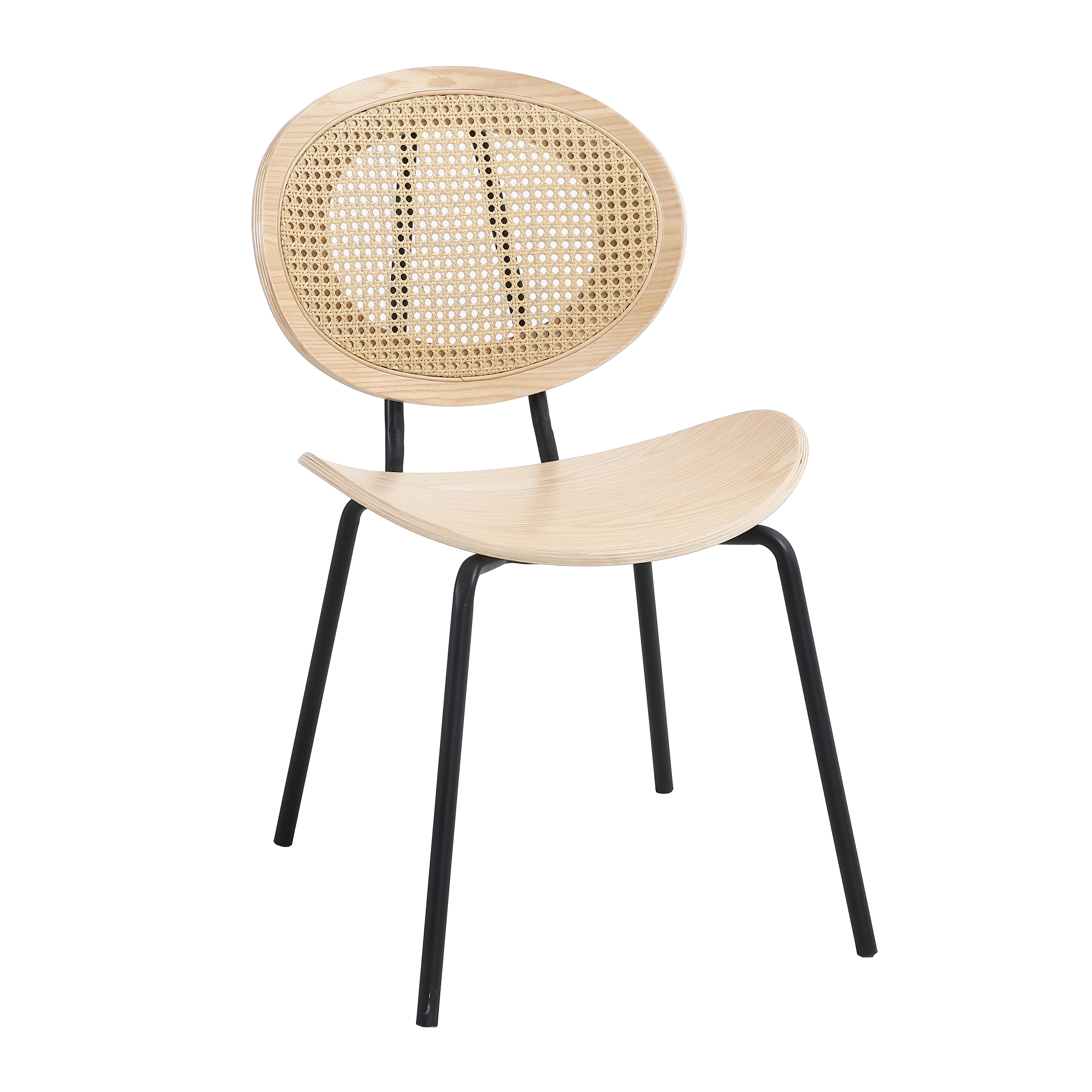 AM-6623-4A ротанг и фанеры металла обеденный стул с железным