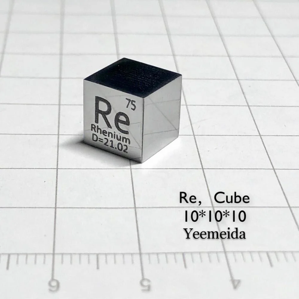 10 X 10 X 10mm 6-Sided Mirror Polished Metal Aurum Cube Periodic Table Of Elements Cube (AU 99.99%)