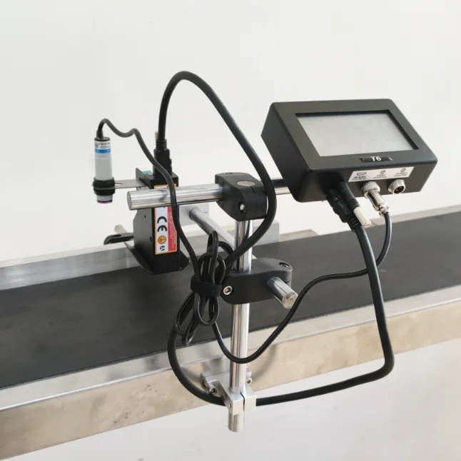 D&H TIJ 5 inch screen  Online Inkjet Printer 12.7mm Printing Height Inkjet Coding Printer Expiry Date Bar QR Code