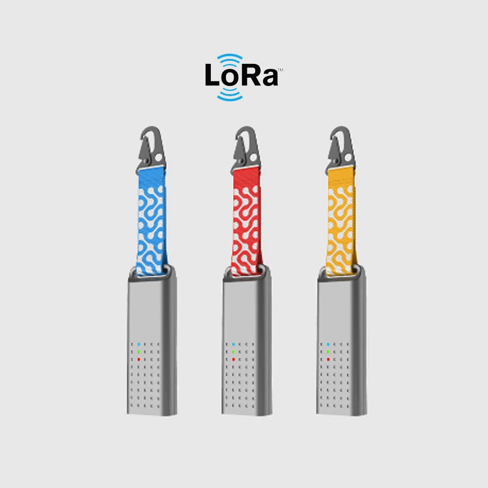 compass iot lora wan personal gps tracker which can be attached to bag and lugguge