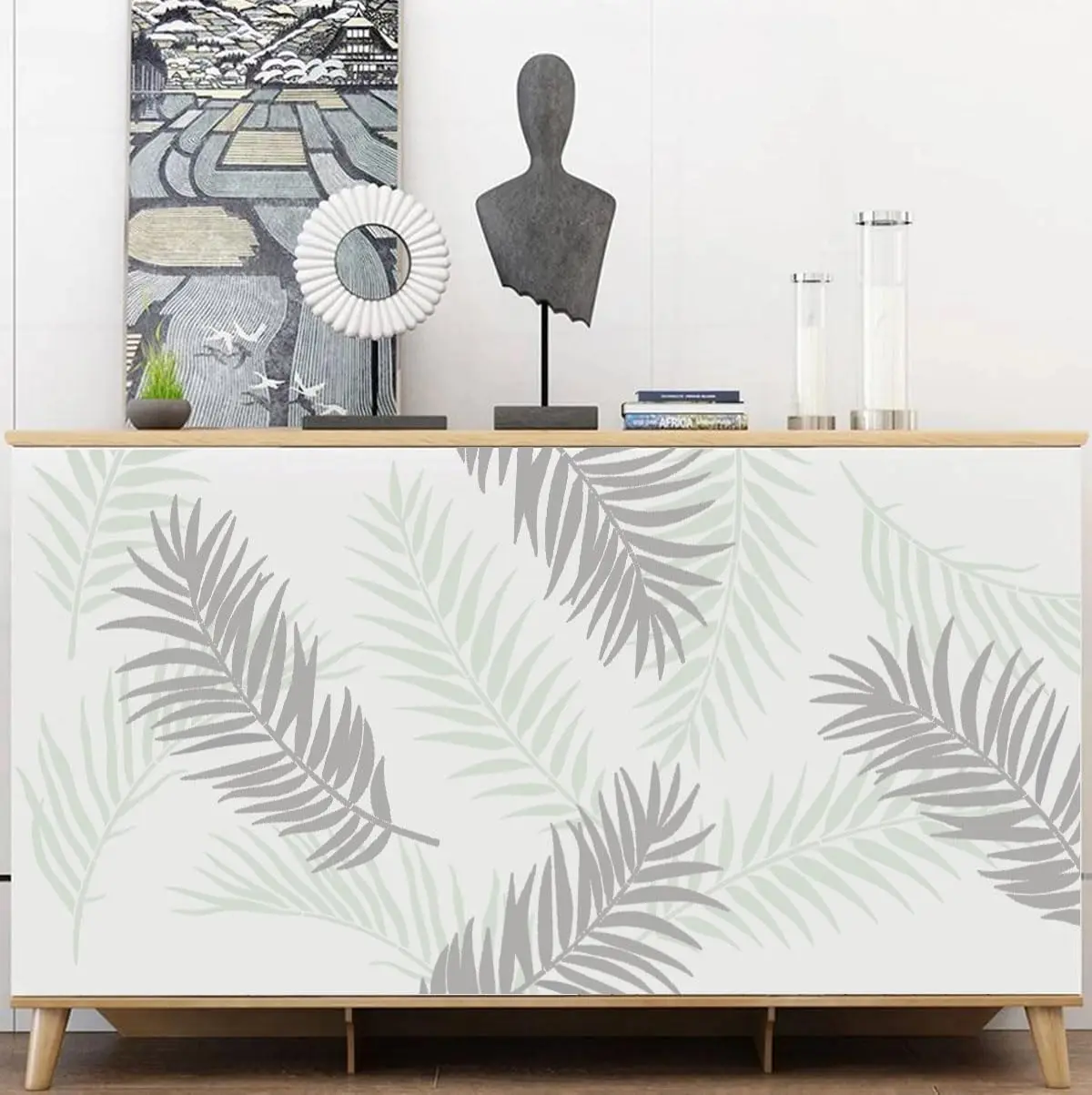 Large Palm Leaf Stencils for Painting Reusable Tropical Leaves Stencils Plant Stencil Drawing Templates