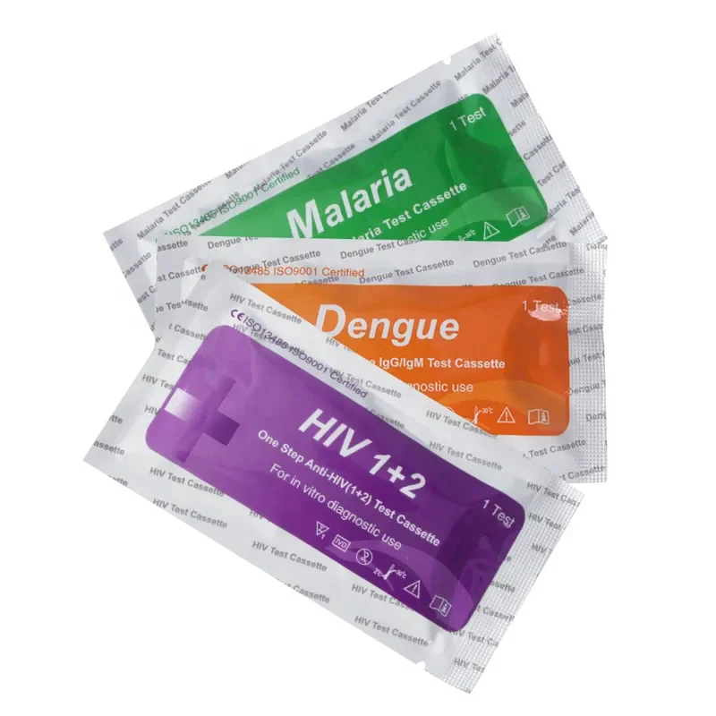 One Step Malaria Typhoid IgG IgM Salmonella Pcr Dengue HP Rapid Test Kits Test Strip/Cassette