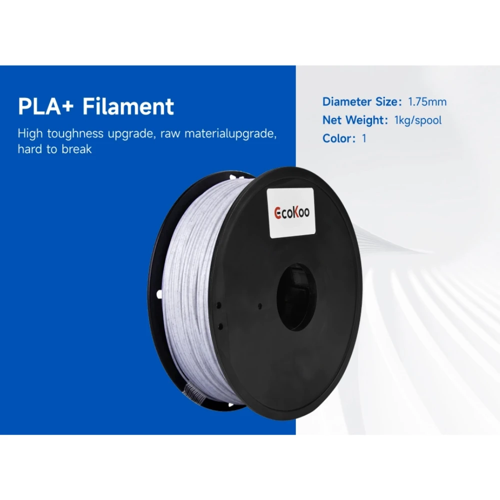 3D Printer Filament PLA Marble 1.75mm 1kg/2.2lbs 3D Plastic Consumables Material for 3D Printer or 3D Printing Pen Filament