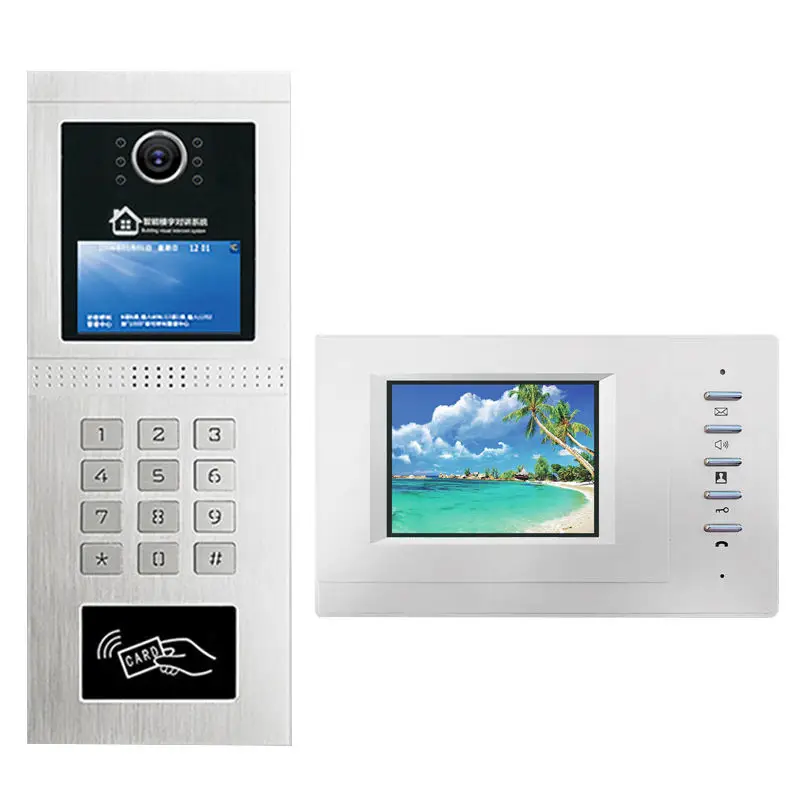 High quality Multi Apartment video door phone building video intercom system for apartments Network SIP video cloud interphone