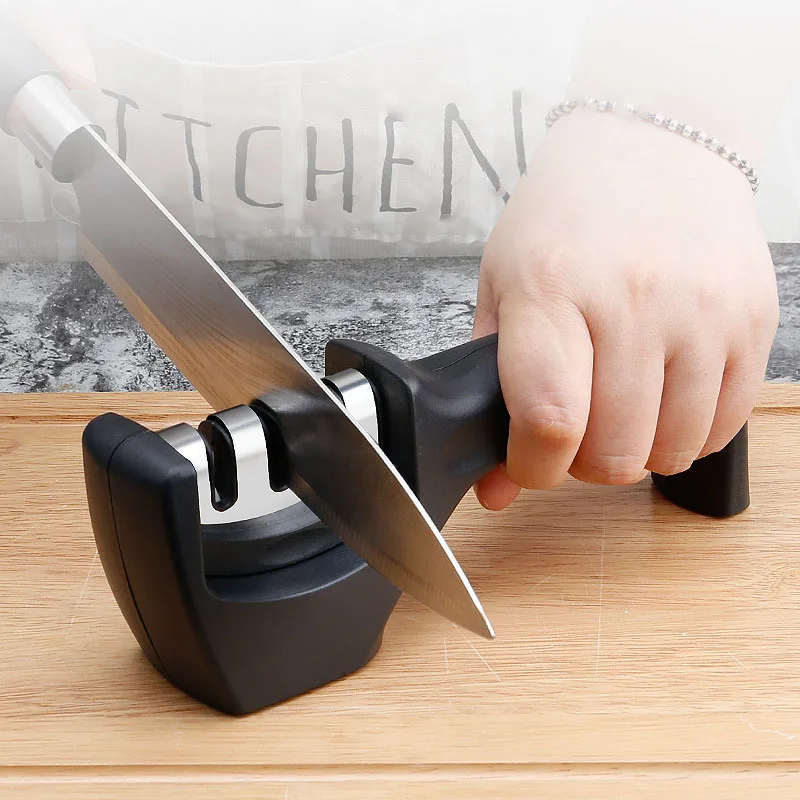 Kitchen Knife Sharpener 3 Stage Knife Sharpening Tool Sharpens Kitchen Accessories