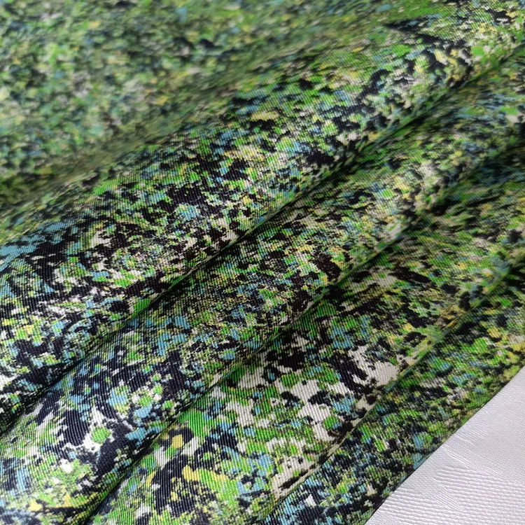Custom  Digital Prints Twill  Viscose Silk   Fabric For Garments